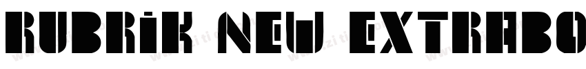 Rubrik new extraBold字体转换
